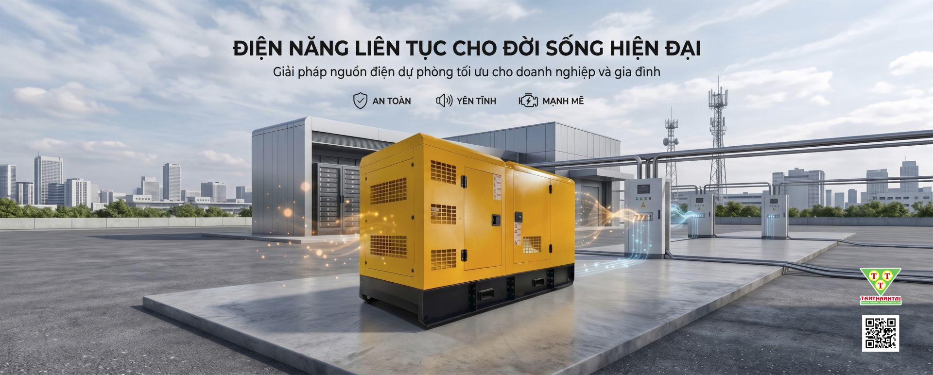 Cho thuê máy phát điện công nghiệp giá rẻ