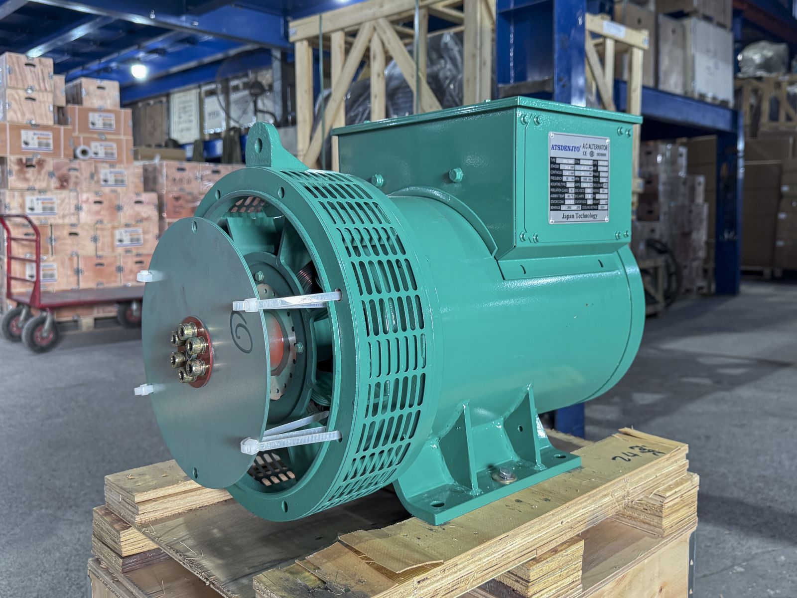 Đầu phát điện 24kVA - 1 pha 1 bạc đạn