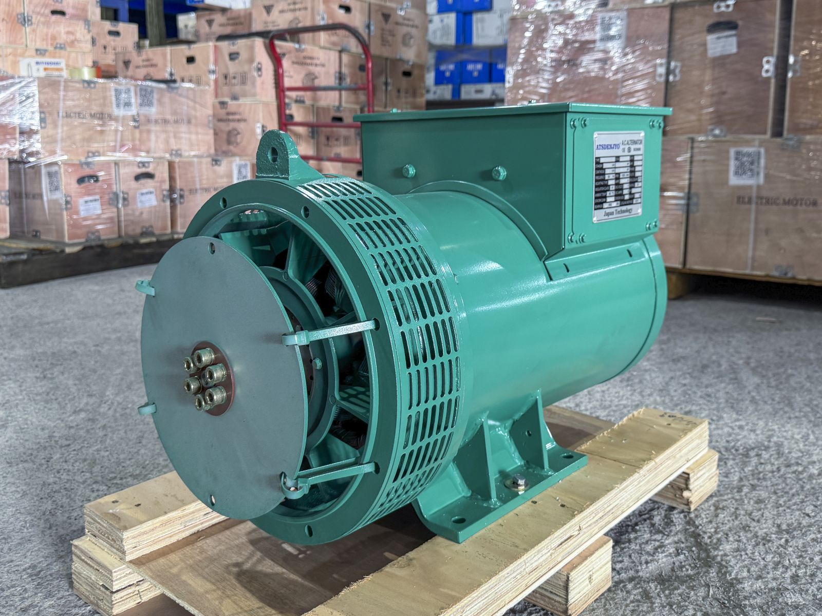 Đầu phát điện 30kVA - 1 pha 1 bạc đạn