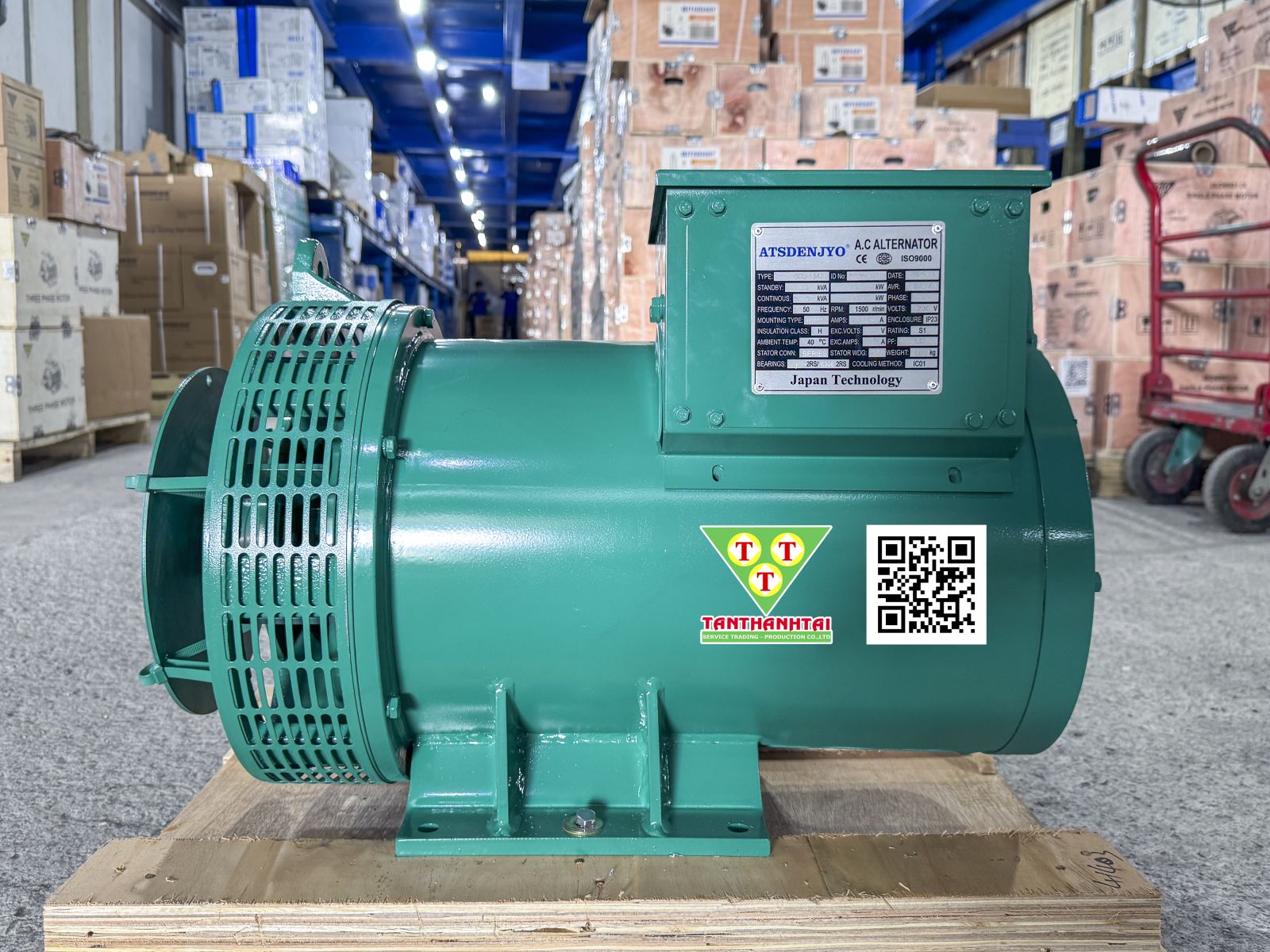 Đầu phát điện 30kVA - 1 pha 1 bạc đạn