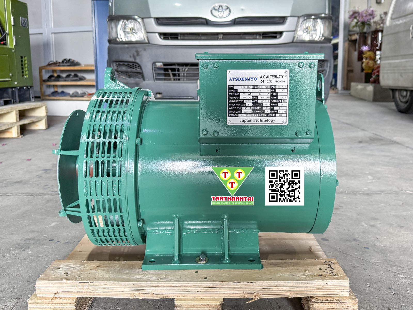 Đầu phát điện 20kVA - 1 pha 1 bạc đạn