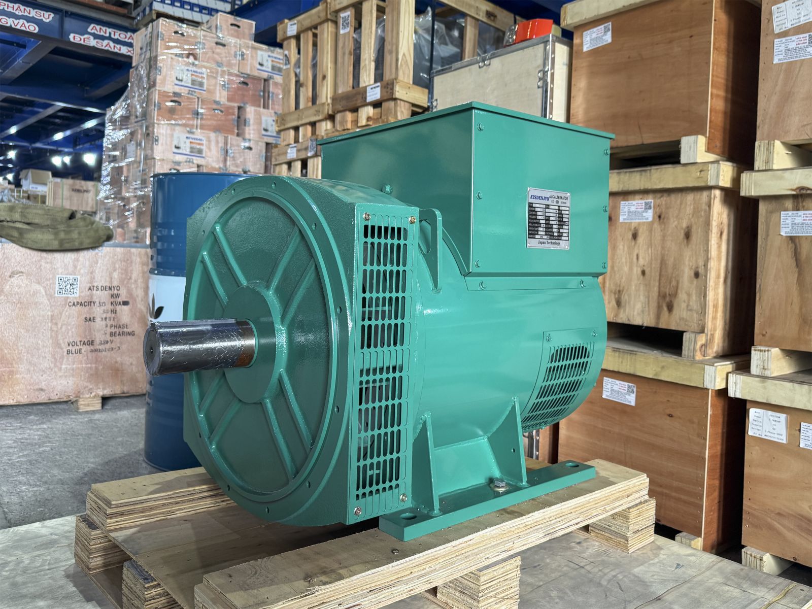 Đầu phát điện 125kVA - 1 pha 2 bạc đạn