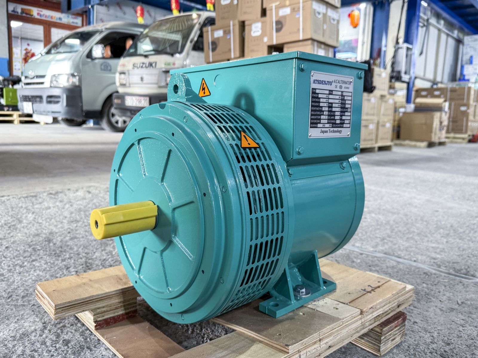 Đầu phát điện 5.2kVA - 1 pha 2 bạc đạn