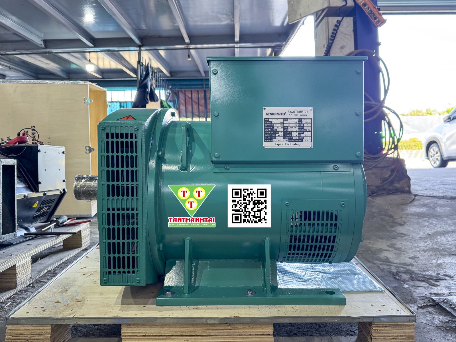 Đầu phát điện 100kVA - 1 pha 2 bạc đạn