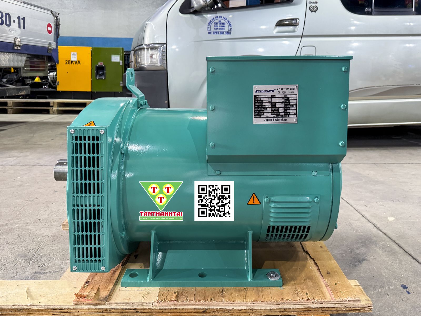 Đầu phát điện 90kVA - 1 pha 2 bạc đạn