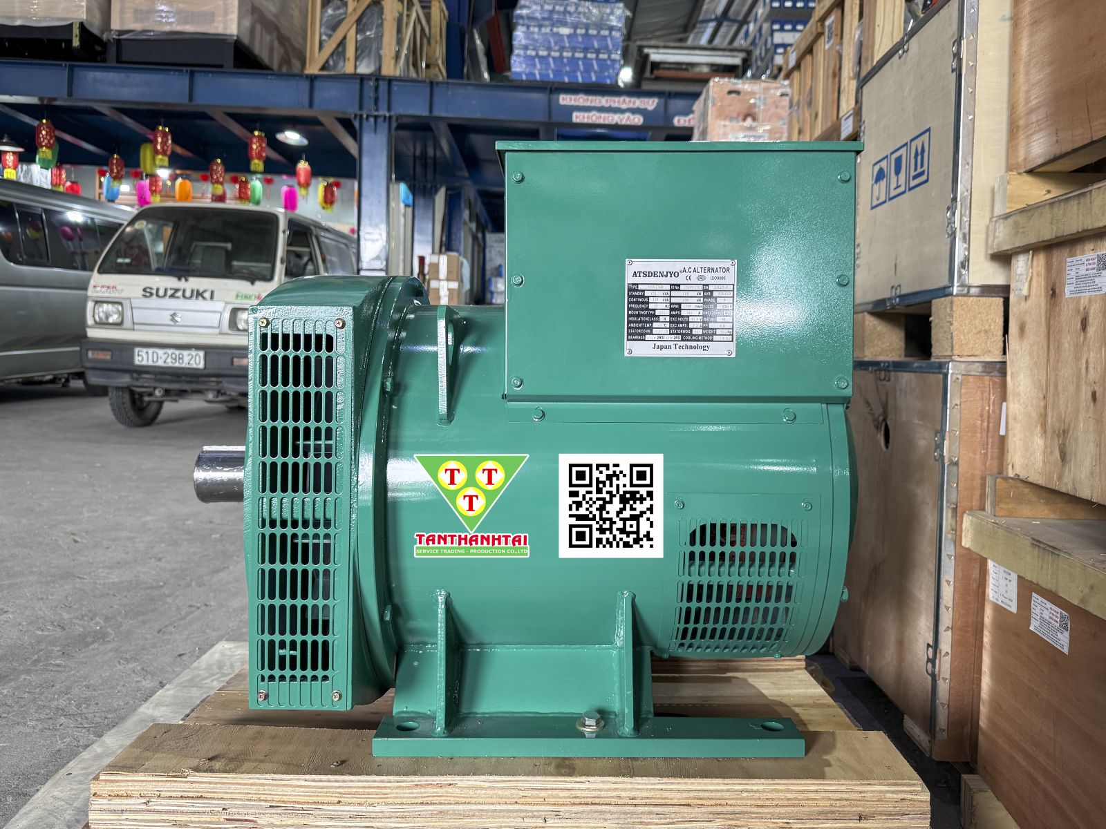 Đầu phát điện 125kVA - 1 pha 2 bạc đạn