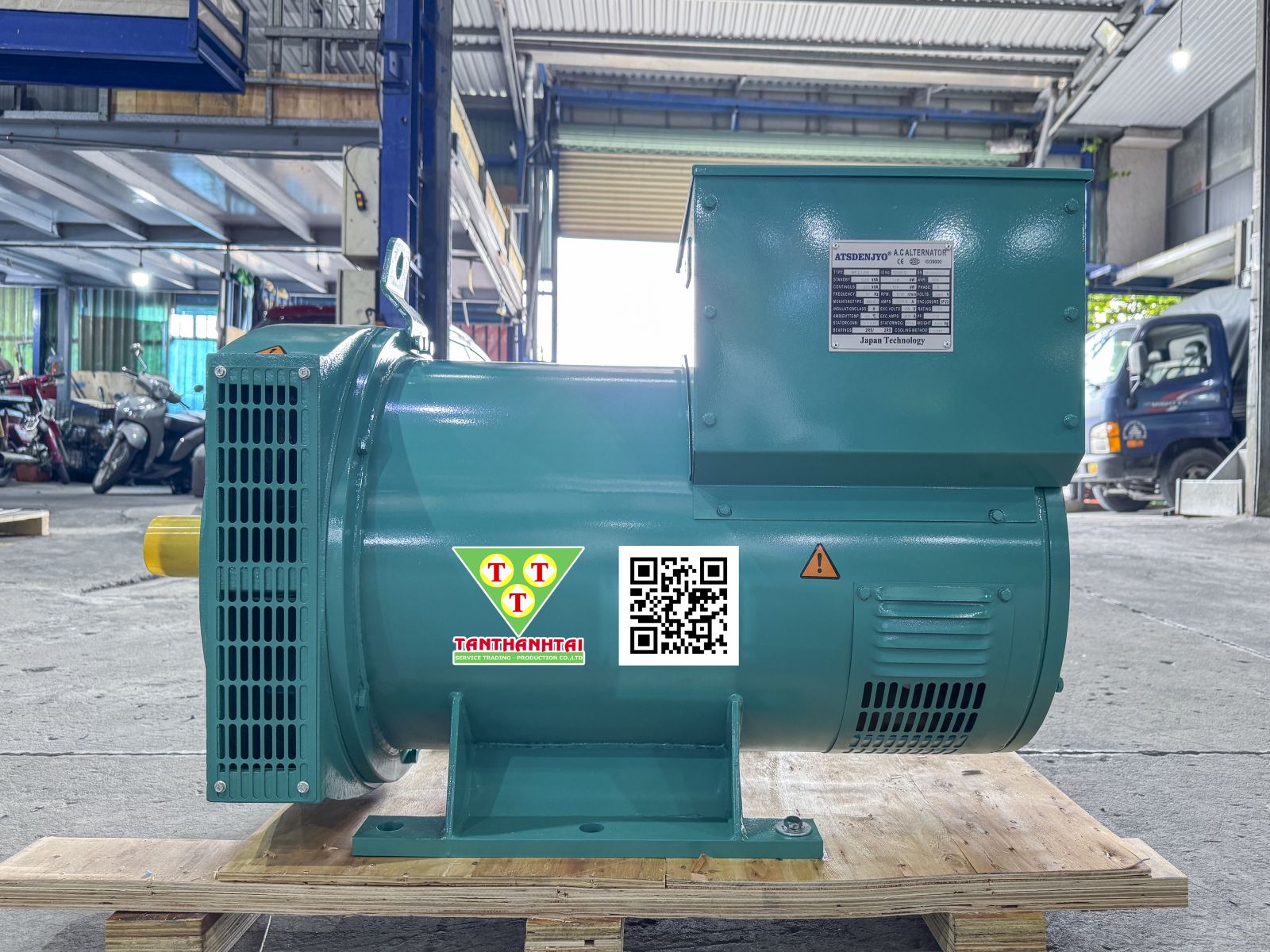 Đầu phát điện 200kVA - 3 pha 2 bạc đạn