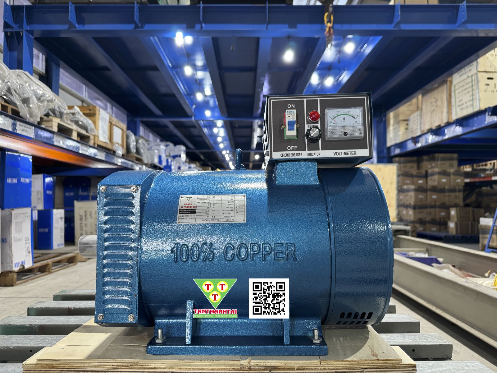 Đầu phát điện ST 5kw - 1 pha 2 bạc đạn